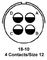 AMPHENOL MS3108A18-10S-RES