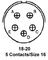 AMPHENOL MS3101E18-20P